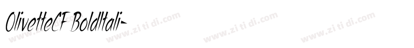 OlivetteCF BoldItali字体转换 OlivetteCF BoldItali字体转换